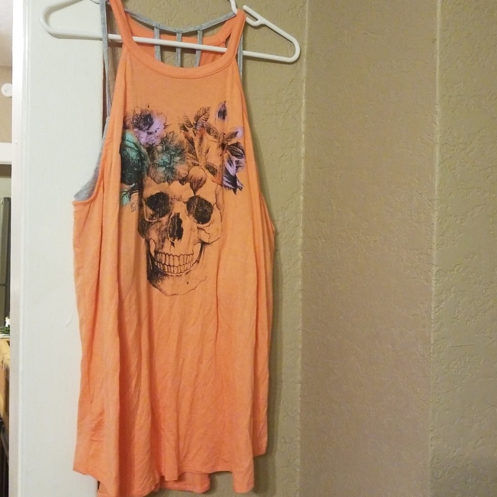 No boundaries high neck tank with bra